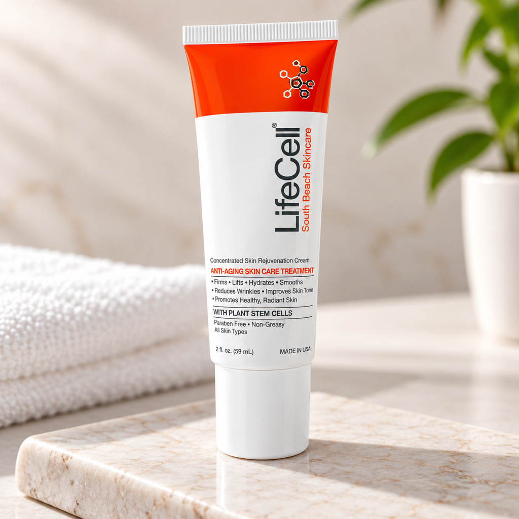 LifeCell Skin Care Concentrated Skin Rejuvenation Cream – Anti-Aging Treatment, 2 fl oz (59 mL)