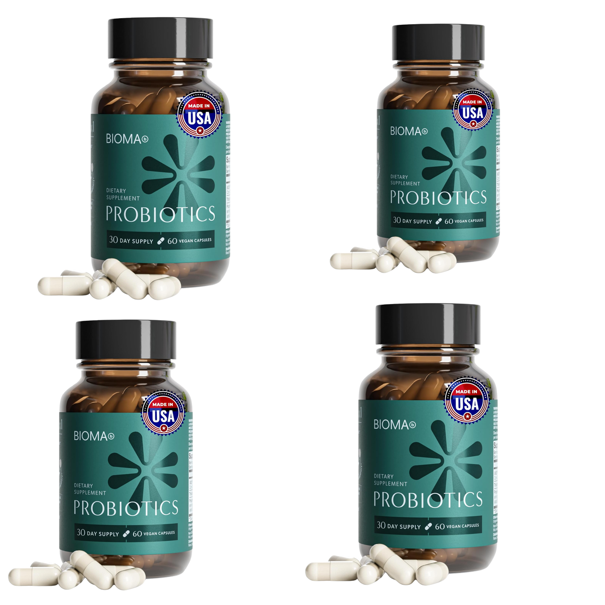 BIOMA Probiotics Digestive Health Supplement