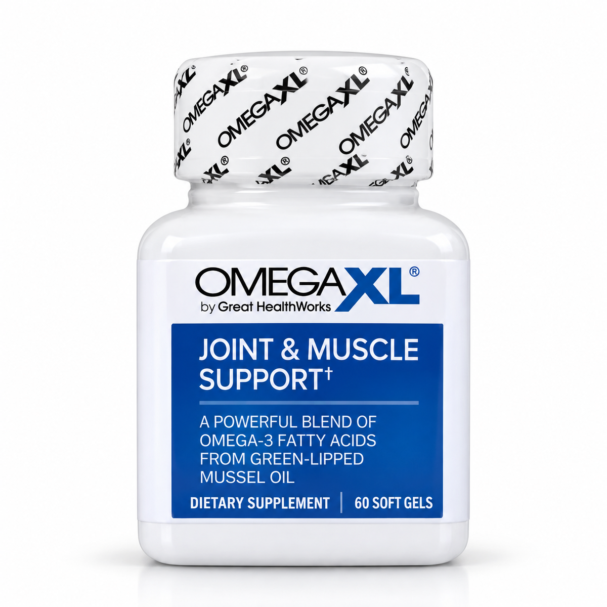 OmegaXL Joint & Muscle Support Dietary Supplement 60 Soft Gels