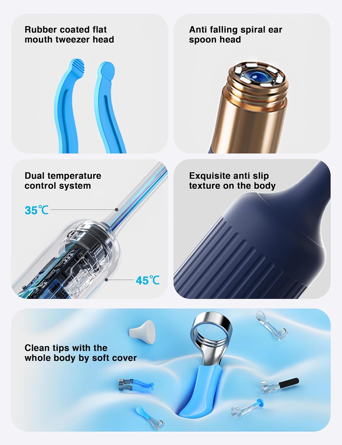 PeekClean™ HD Ear Camera – Stop Cleaning Blind | WiFi Visual Earwax Removal Kit