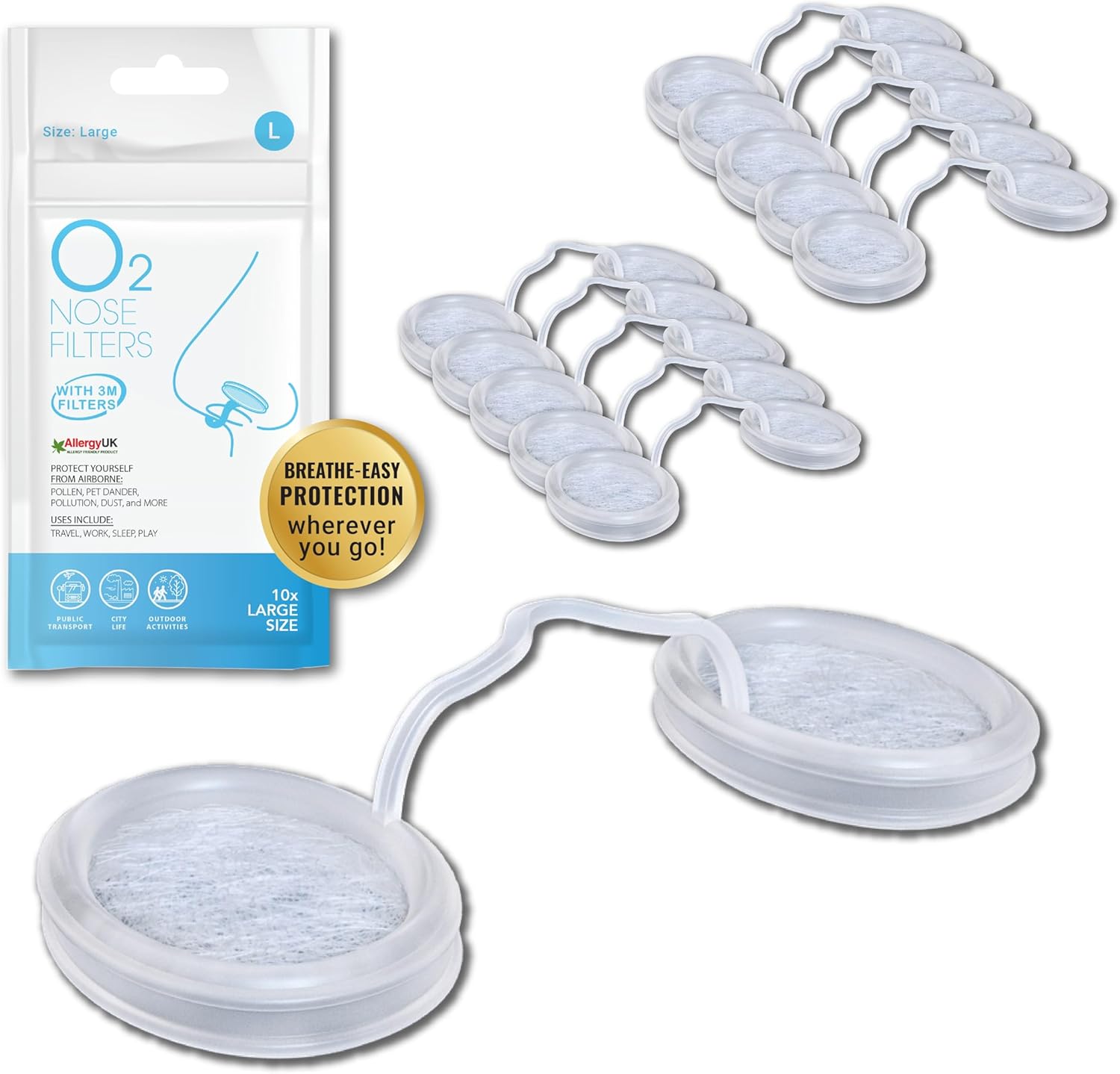NoseArmor™ Nasal Filters – Invisible Everyday Protection for Allergies, Dust, Smoke, Welding & Job Sites