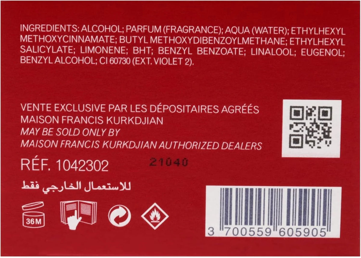 Maison Francis Kurkdjian Baccarat Rouge