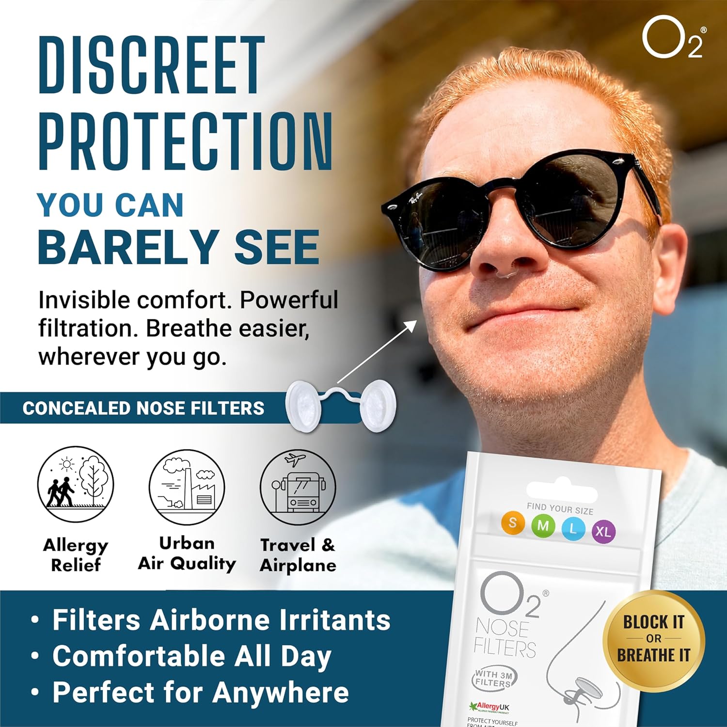 NoseArmor™ Nasal Filters – Invisible Everyday Protection for Allergies, Dust, Smoke, Welding & Job Sites