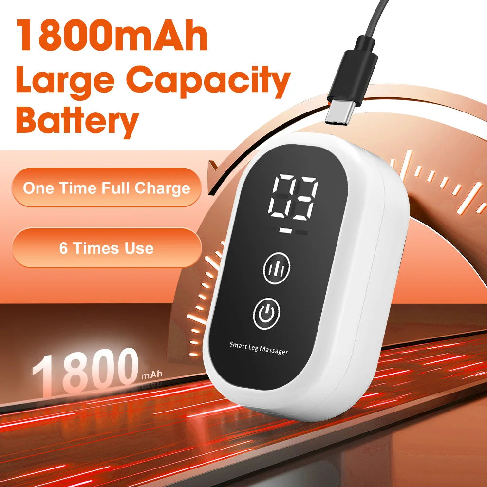 Wireless 360° Air Pressure Calf Massager Eletric 3 Mode Airbag Compresstion Leg Massage Foot Calf Muscle Relax Blood Circulation