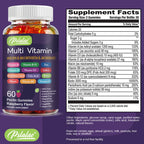Multivitamin Gummies - with Vitamins and Minerals - Enhances Energy Levels, Immune Support, AntioxidantSupplements