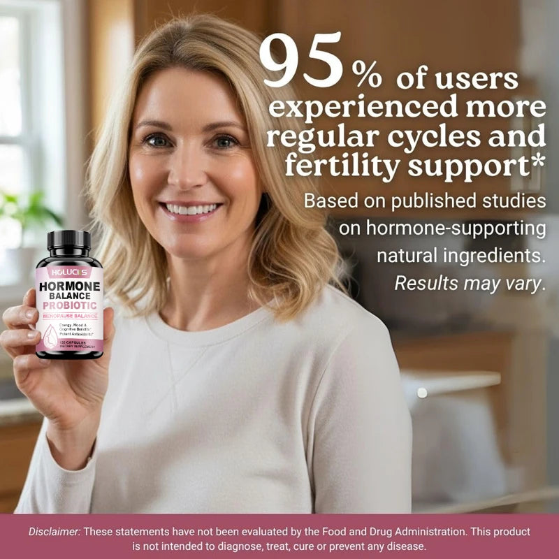 Hormone Balance Probiotic, Supports Menopause Balance, Relieves Fatigue, Mood Swings, Improve Digestion & Metabolism