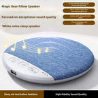 Bluetooth Pillow Speaker Wireless Sleep Music Player Under Pillow White Noise Machine 9D Stereo Timer Auto-Off for Insomnia
