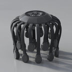 10/20Massage Heads Orange Scalp Head Massager Red Light Vibrator Octopus Scratcher For Relaxation Stress Migraine