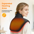 Electric Heating Shoulder Neck Pad Type-C Cervical Brace Wrap 4 Levels Hot Compress Back Shawl Neck Shoulder Heated Pad