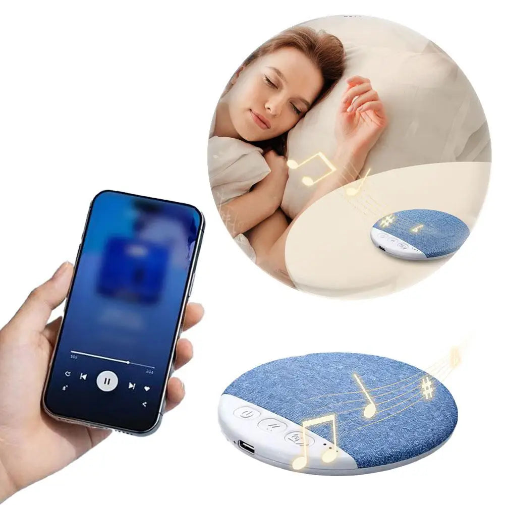 Bluetooth Pillow Speaker Wireless Sleep Music Player Under Pillow White Noise Machine 9D Stereo Timer Auto-Off for Insomnia