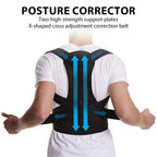 Adjustable Back Brace Posture Corrector Belt for Women & Men Lumbar Support Shoulder Support for Improving Scoliosis