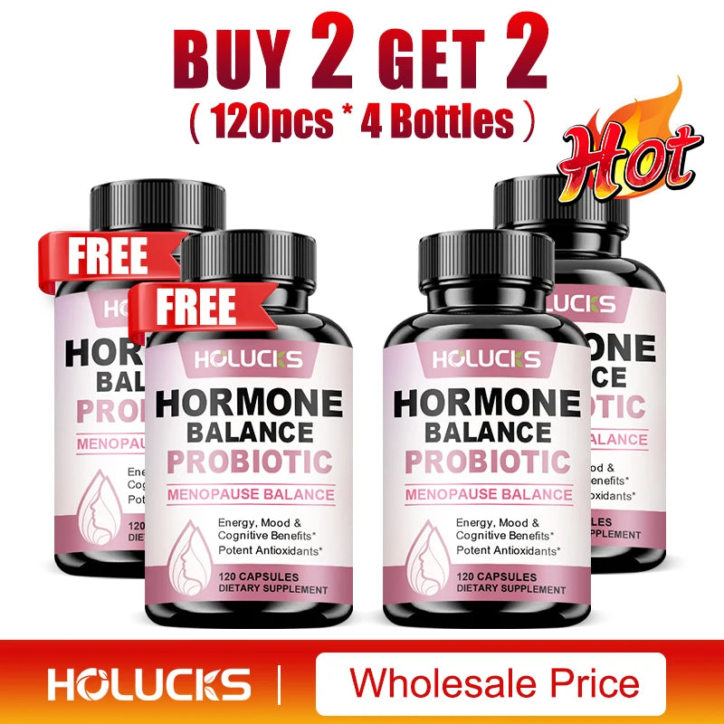 Hormone Balance Probiotic, Supports Menopause Balance, Relieves Fatigue, Mood Swings, Improve Digestion & Metabolism
