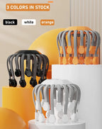 10/20Massage Heads Orange Scalp Head Massager Red Light Vibrator Octopus Scratcher For Relaxation Stress Migraine
