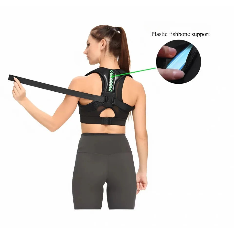 Adjustable Posture Corrector Belt Clavicle Spine Support Upper Back Neck Brace for Home Office Sport Use Shoulder Back Brace