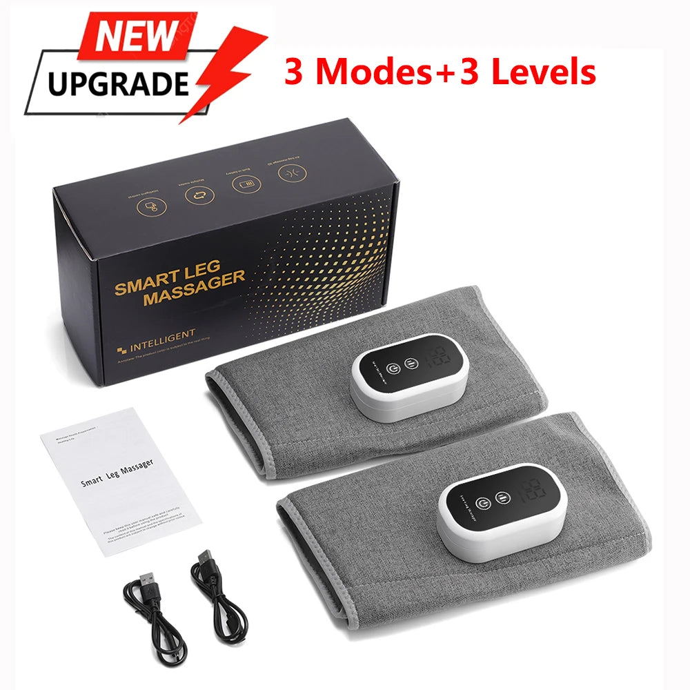Wireless 360° Air Pressure Calf Massager Eletric 3 Mode Airbag Compresstion Leg Massage Foot Calf Muscle Relax Blood Circulation