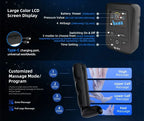 Air Leg Massager Compression Boots Air Pressure Pressotherapy Foot Calf Therapy Device 4 Chamber Fast Recovery Massage Machine