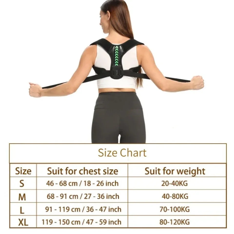 Adjustable Posture Corrector Belt Clavicle Spine Support Upper Back Neck Brace for Home Office Sport Use Shoulder Back Brace
