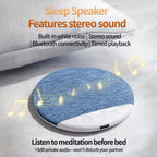 Bluetooth Pillow Speaker Wireless Sleep Music Player Under Pillow White Noise Machine 9D Stereo Timer Auto-Off for Insomnia