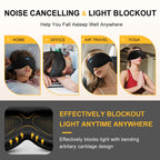 3D Sleeping Mask Bluetooth Wireless Music Eye Mask With Built-in HD Speaker Sleep Mask Headphones Travel Noise Reduction