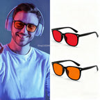 Blue Light Glasses Men Sleep Glasses For Blue Light Blocking Red Lens For Computer Gaming Reduce Eyestrain Bluelight Glasses