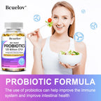 Premium Probiotics, with Prebiotics and Digestive Enzymes To Aid Digestion and Boost The Immune System - 120 Capsules
