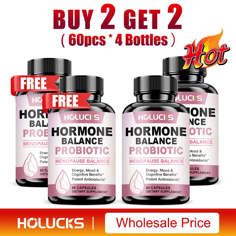 Hormone Balance Probiotic, Supports Menopause Balance, Relieves Fatigue, Mood Swings, Improve Digestion & Metabolism