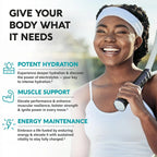 Electrolyte Hydration Capsules with Magnesium, Sodium, Potassium, Chloride, Vitamins D3 & B6, Kelp Powder, Vegan & Keto Friendly