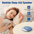 Bluetooth Pillow Speaker Wireless Sleep Music Player Under Pillow White Noise Machine 9D Stereo Timer Auto-Off for Insomnia
