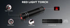 Red Light Therapy Lamp 660nm Red Light & 850nm Infrared Lamp Therapy Torch with Timer Portable LED Small Torch Body Pain Relief