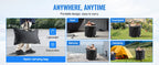 SucceBuy Ice Bath Tub Cold Water Therapy Plunge Tub for Athletes Portable Outdoor Ice Barrel Plunge Pool Inflatable Ice Bathtub