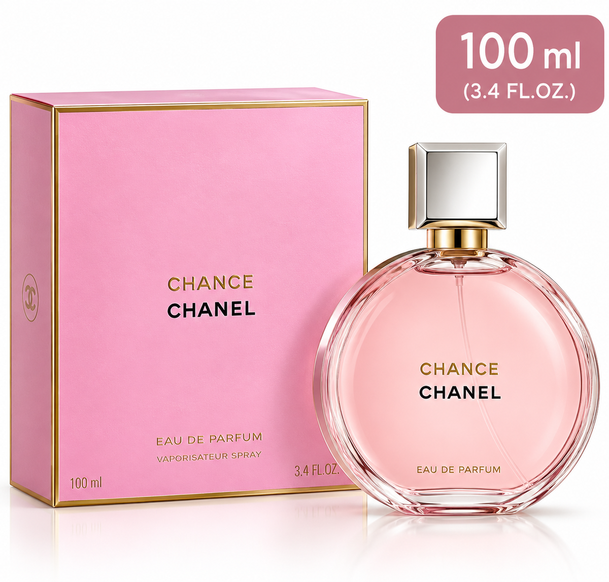 CHANEL Chance Eau de Parfum for Women – 100ml / 3.4 fl oz