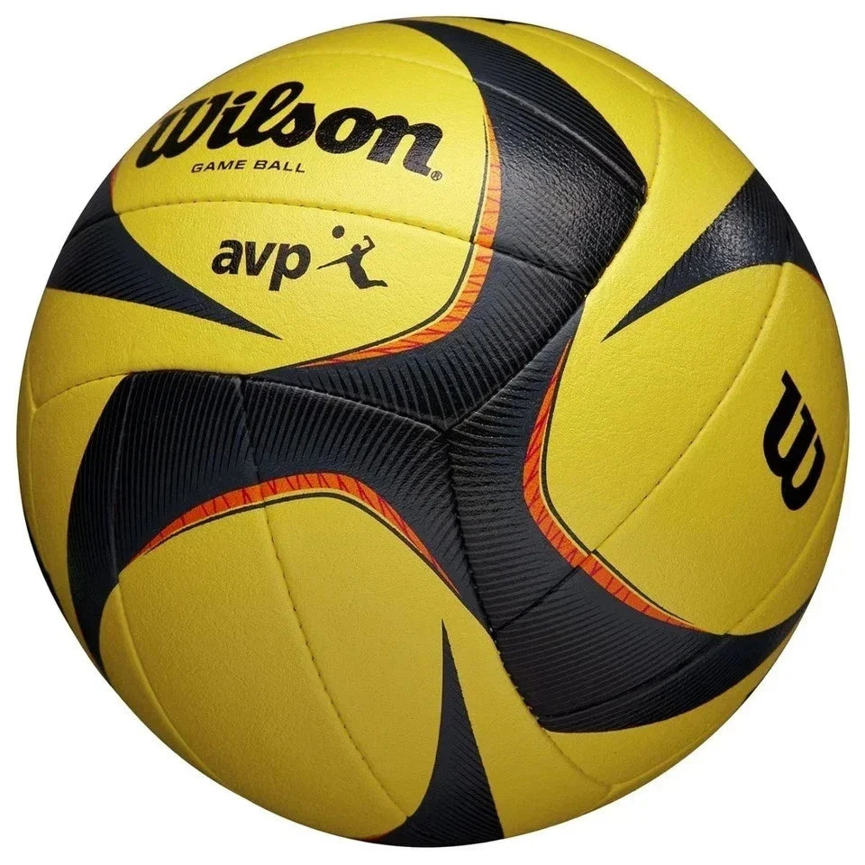 Wilson AVP OPTX Official Beach Volleyball Tour Match Game Ball – Black/Yellow